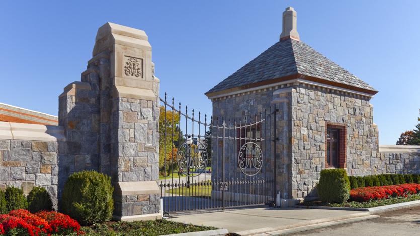 Image of Marist College's Central Gate and Gatehouse